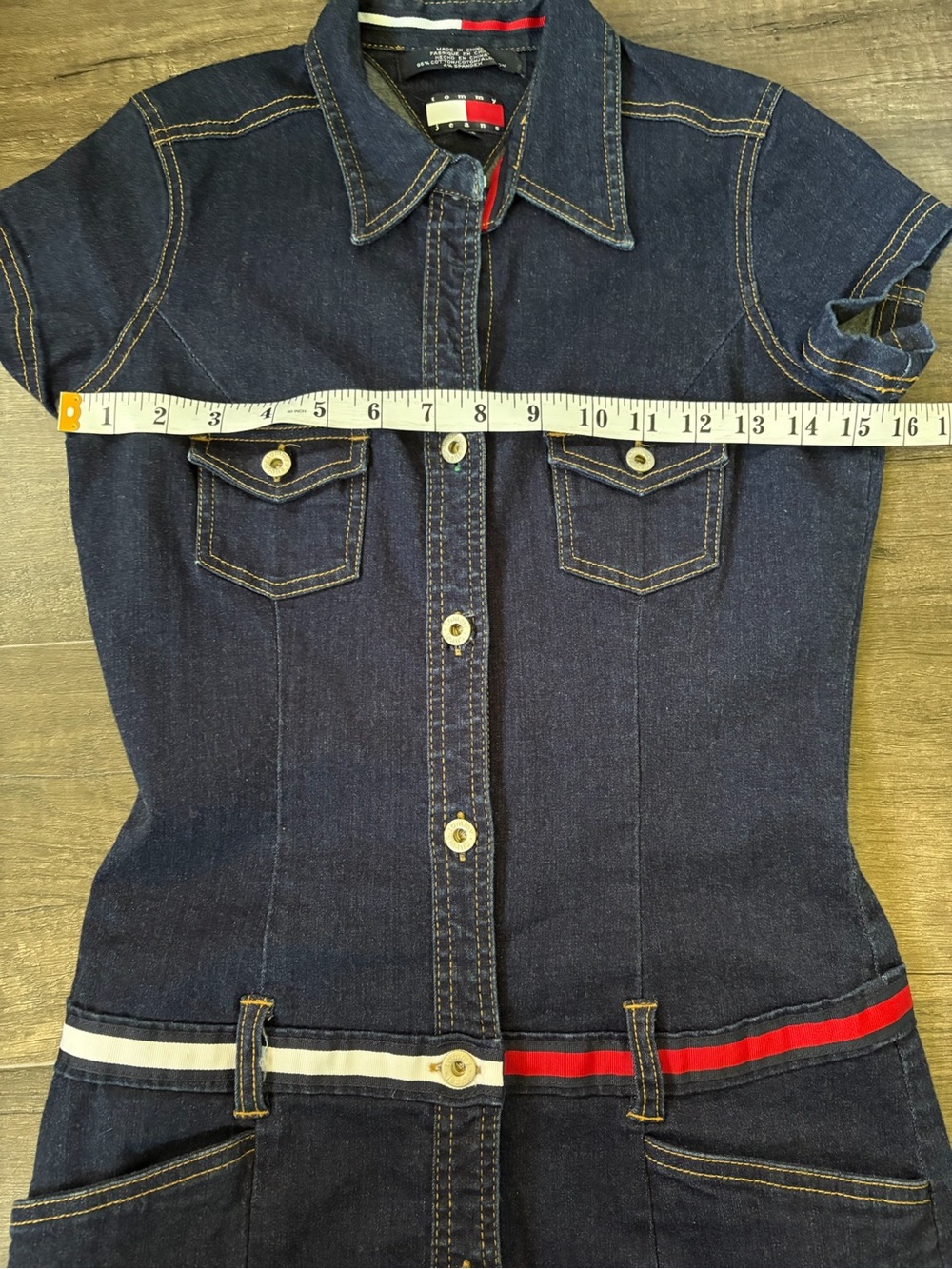 Vintage Y2K Tommy Hilfiger Denim Dress - Picture 4 of 8